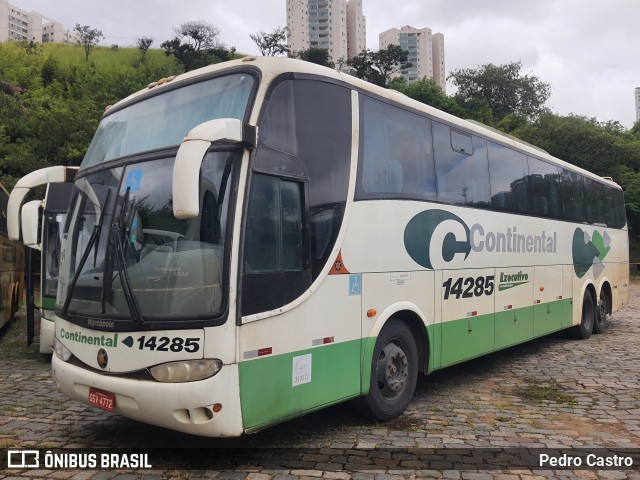 Viação Continental de Transportes 14285 na cidade de Belo Horizonte, Minas Gerais, Brasil, por Pedro Castro. Número da foto: #13288461.