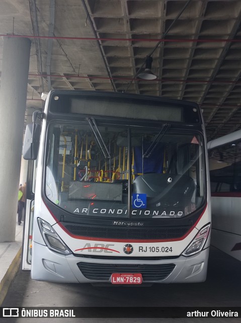 Auto Viação ABC RJ 105.024 na cidade de São Gonçalo, Rio de Janeiro, Brasil, por arthur Oliveira. Número da foto: #13288081.