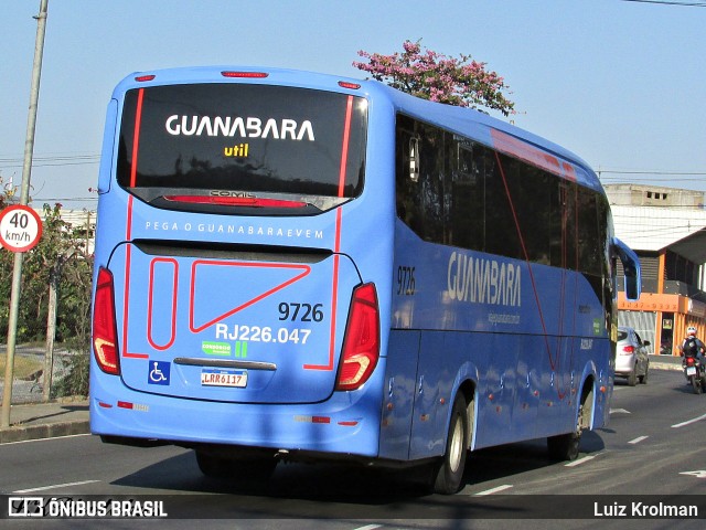 UTIL - União Transporte Interestadual de Luxo 9726 na cidade de Juiz de Fora, Minas Gerais, Brasil, por Luiz Krolman. Número da foto: #13290179.