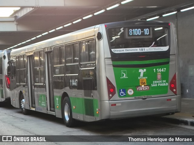 Viação Santa Brígida 1 1447 na cidade de São Paulo, São Paulo, Brasil, por Thomas Henrique de Moraes. Número da foto: #13288030.