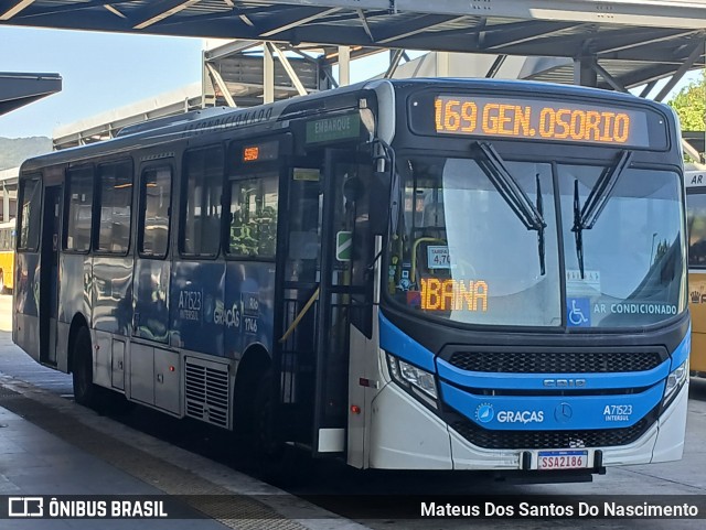 Viação Nossa Senhora das Graças A71523 na cidade de Rio de Janeiro, Rio de Janeiro, Brasil, por Mateus Dos Santos Do Nascimento. Número da foto: #13288868.