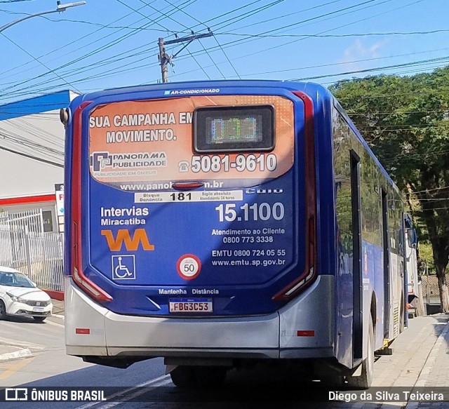 Viação Miracatiba 15.1100 na cidade de Embu das Artes, São Paulo, Brasil, por Diego da Silva Teixeira. Número da foto: #13287953.