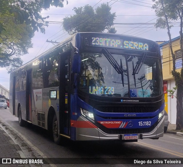 Viação Miracatiba 15.1182 na cidade de Embu das Artes, São Paulo, Brasil, por Diego da Silva Teixeira. Número da foto: #13287949.