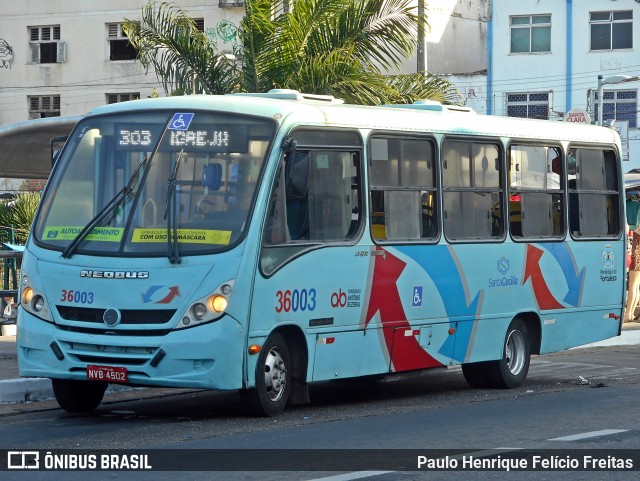 Viação Santa Cecília 36003 na cidade de Fortaleza, Ceará, Brasil, por Paulo Henrique Felício Freitas. Número da foto: #13290243.