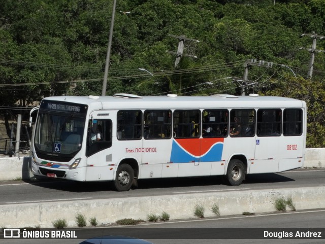 Transnacional Transportes Urbanos 08102 na cidade de Natal, Rio Grande do Norte, Brasil, por Douglas Andrez. Número da foto: #13288217.