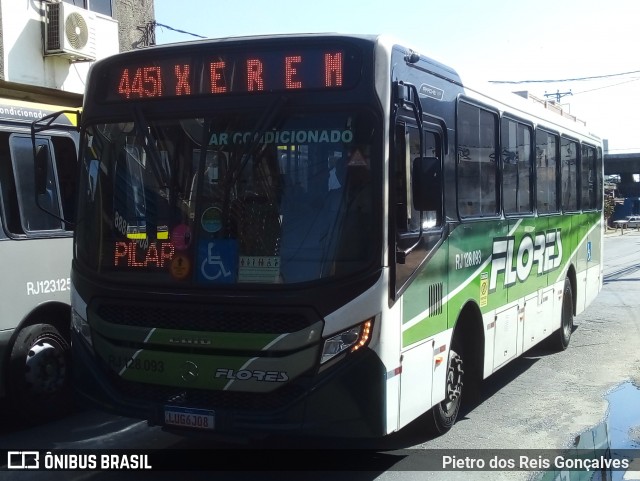 Transportes Flores RJ 128.093 na cidade de Nova Iguaçu, Rio de Janeiro, Brasil, por Pietro dos Reis Gonçalves . Número da foto: #13288541.