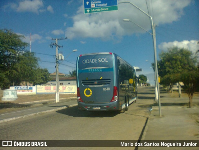 Viação Cidade Sol 8640 na cidade de Piritiba, Bahia, Brasil, por Mario dos Santos Nogueira Junior. Número da foto: #13287991.