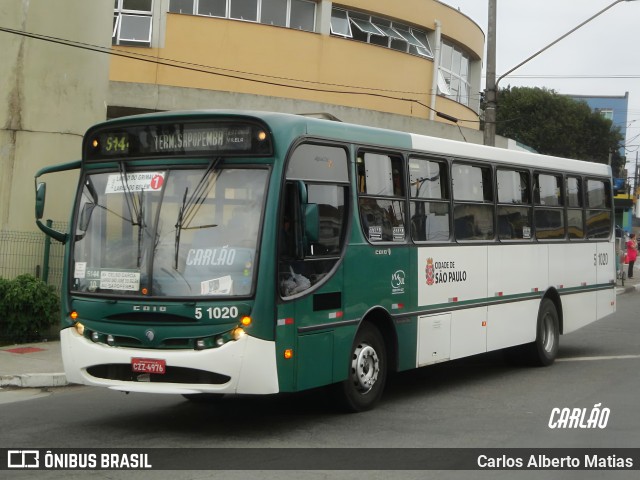 Via Sul Transportes Urbanos 51020 na cidade de São Paulo, São Paulo, Brasil, por Carlos Alberto Matias. Número da foto: #13289359.